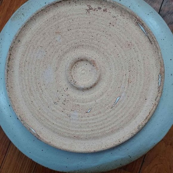 Chip and Dip plate and triple dip condiment salsa queso bowl - pottery -… - Picture 4 of 8